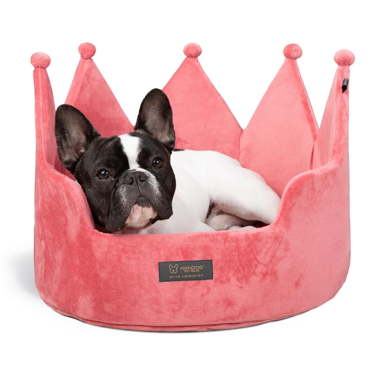 Amazon.com : NANDOG Crown Dog Bed for Medium Dogs & Cats, Round